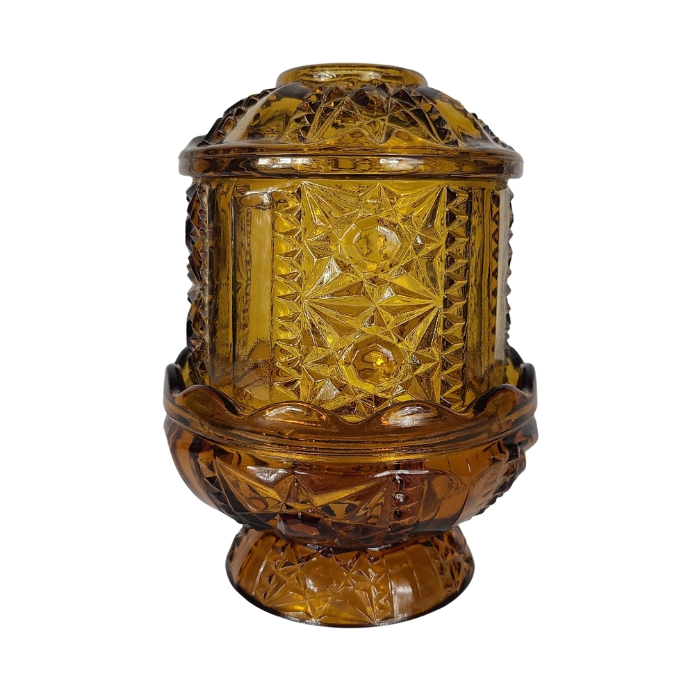 INDIANA GLASS AMBER FAIRY LIGHT